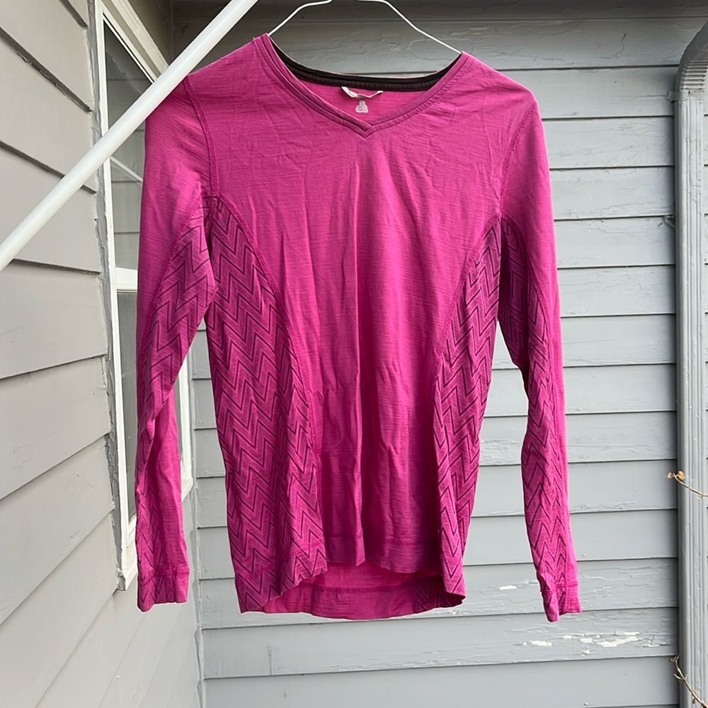 Smartwool Women's Merino Wool Long Sleeve Base Layer Shirt size small